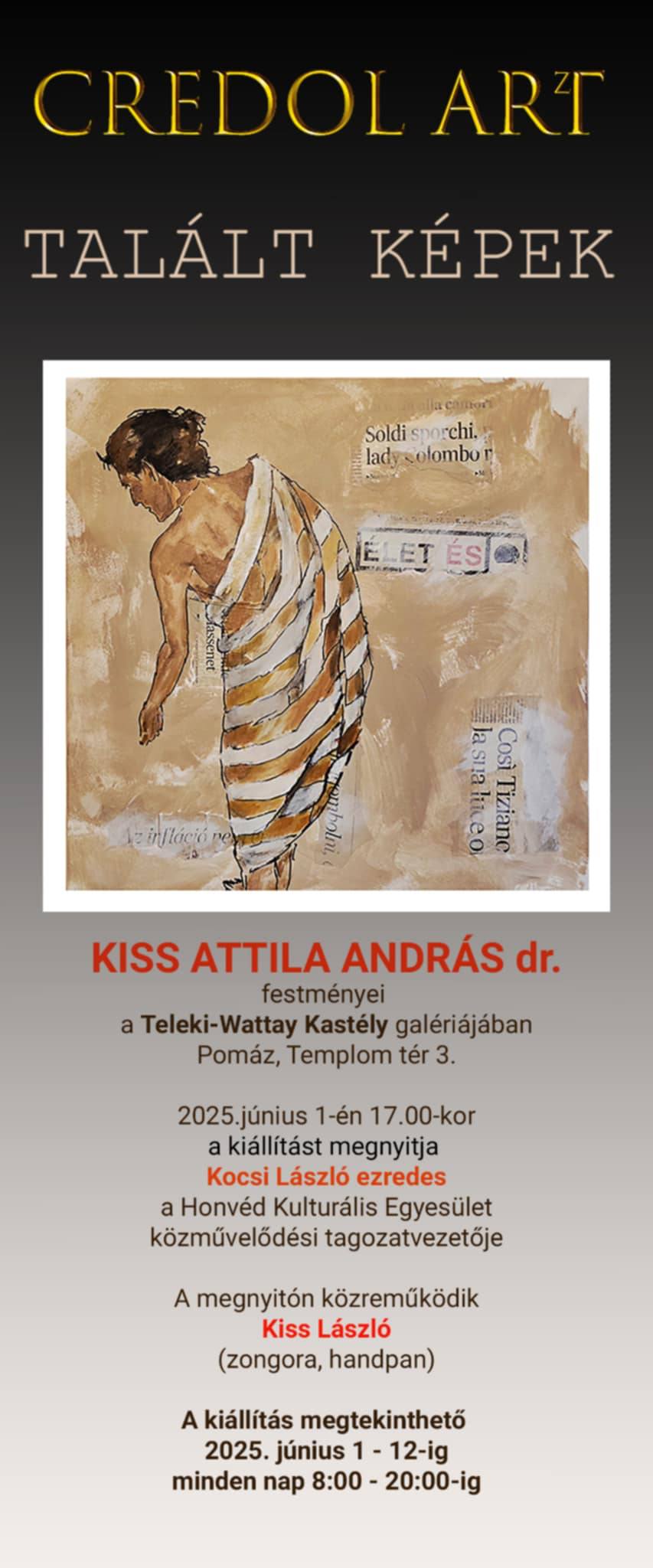 MEGNYITÓ - KISS ATTILA ANDRÁS dr. festményei a Teleki-Wattay Kastély galériájában 1