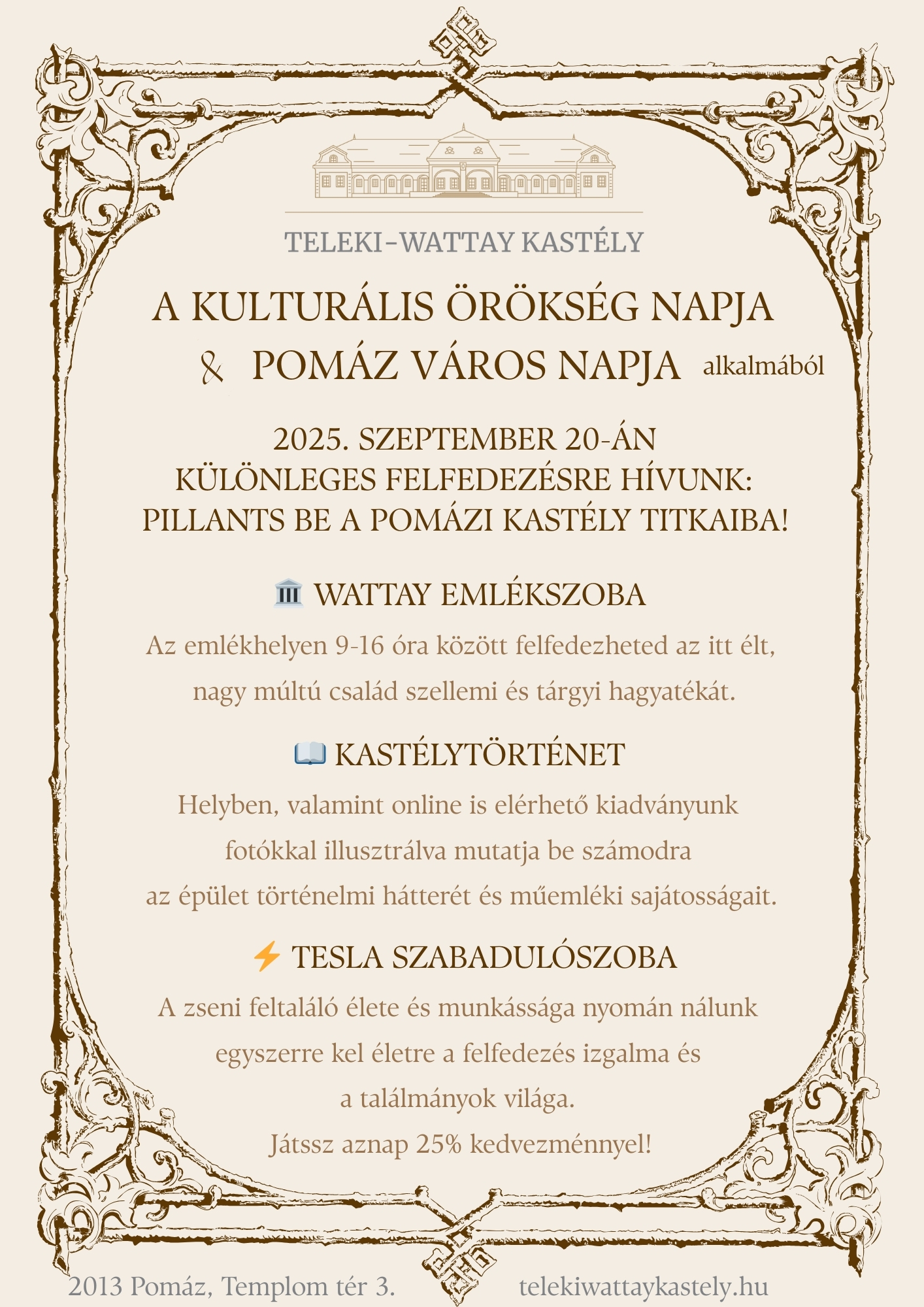 ✨ A Kulturális Örökség Napja és Pomáz Város Napja 1
